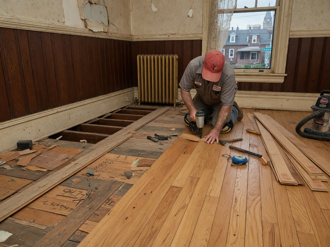 Hardwood Flooring Installation in Louisville Older Homes